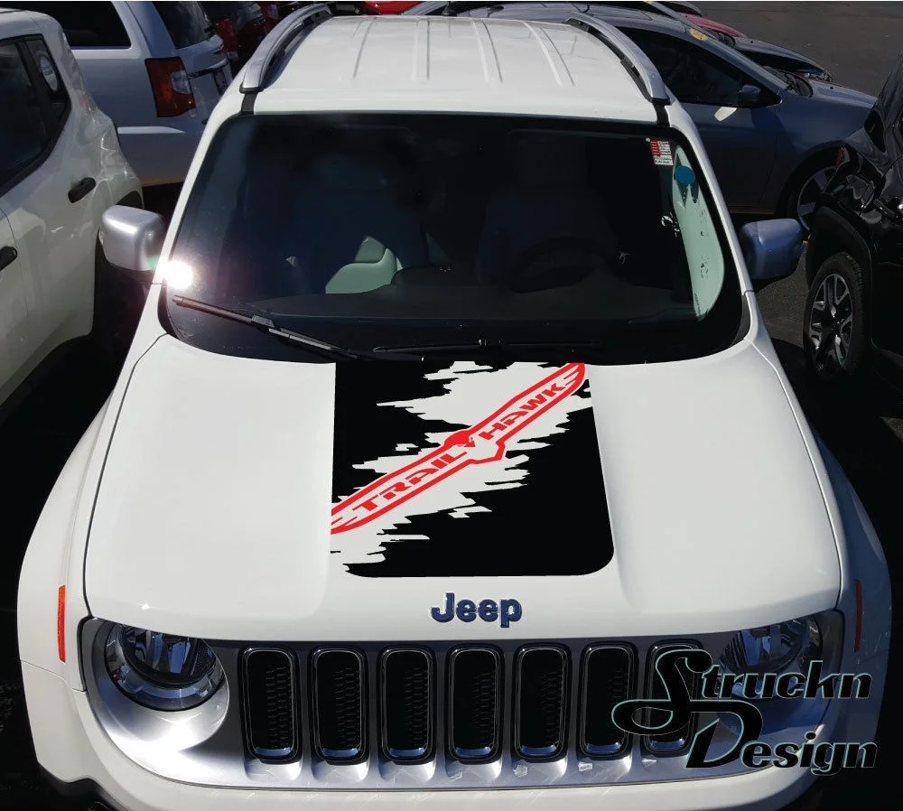 Для Trail Hawk TrailHawk Hood Jeep Renegade Splash логотип графическая виниловая наклейка |