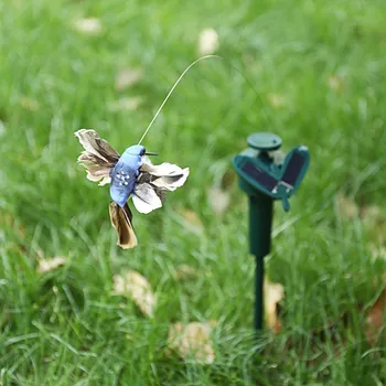 

Solar Animal Decoration Cute Butterfly Hummingbird Decoration Electric Feather Bird Garden Decoration Jardineria Decoracion
