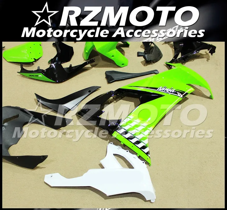 ABS мотоцикл обтекатель комплект для KAWASAKI ZX-10R 2008-2010 год кузов литьевая форма Магазин № 2258