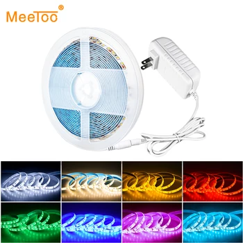 

LED Strip Light Waterproof 2835 5M DC12V Fita LED Light Strip Neon LED Rope Flexible Ribbon Tape Led Strip With Power Adapter