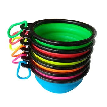 

Folding Silicone Travel Dog Bowls Walking Portable Water Bowl For Dogs Cat Food Bowls Universal Pet Dished
