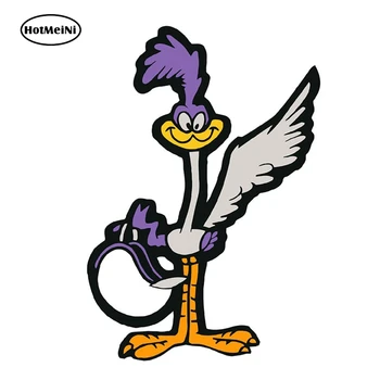 

HotMeiNi 13cm x 9cm for Plymouth Road Runner with Helmet Decal Funny Car Stickers Vinyl Graphic Decor for Car Window Trunk