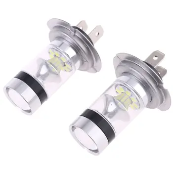 

2pcs Car Fog Light Driving DRL Bulb 100W 1800LM Hi/Lo Beam 20 LED White Lamp
