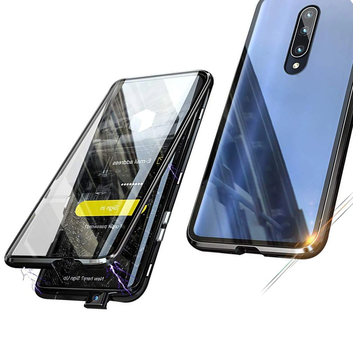 Чехол-книжка с металлической рамкой для Oneplus 7 Pro | Мобильные телефоны и аксессуары