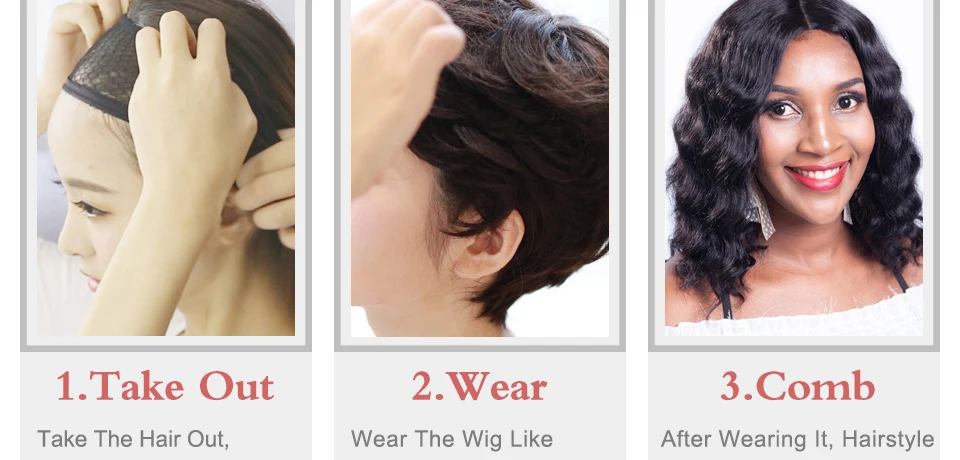 SSH объемная свободная волна Кружева Закрытие парик человеческих волос Короткие не-Реми волосы боб парики кружева парик