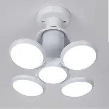 DishyKooker 30 Вт AC85-265V светодиодный складной футбольной формы лампа UFO с 5 листами регулируемый светильник высокой яркости
