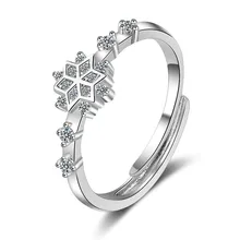 925 пробы серебряные модные блестящие CZ Циркон звезда женские кольца на палец ювелирные изделия Продвижение женщин обручальное кольцо не выцветает подарок