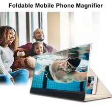 1" складной мобильный телефон 3D экран лупа Стенд Houlder HD видео усилитель телефон усилитель увеличительное крепление Прямая поставка