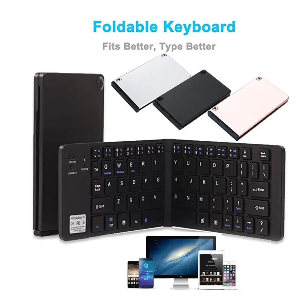 20% Беспроводная Bluetooth складная клавиатура для IOS портативная ультра тонкая складная клавиатура для ноутбука клавье геймерская клавиатура