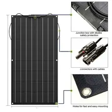 Hoge Kwaliteit Zonnepaneel Poly 80W 100W Etfe Flexibele Panel Solar 12V Placa Solar Fabrikanten In China thuis Kits Solar