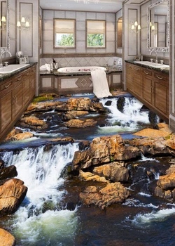 

[Self-Adhesive] 3D River 4562 Floor Wallpaper Mural Wall Print Decal Wall Murals