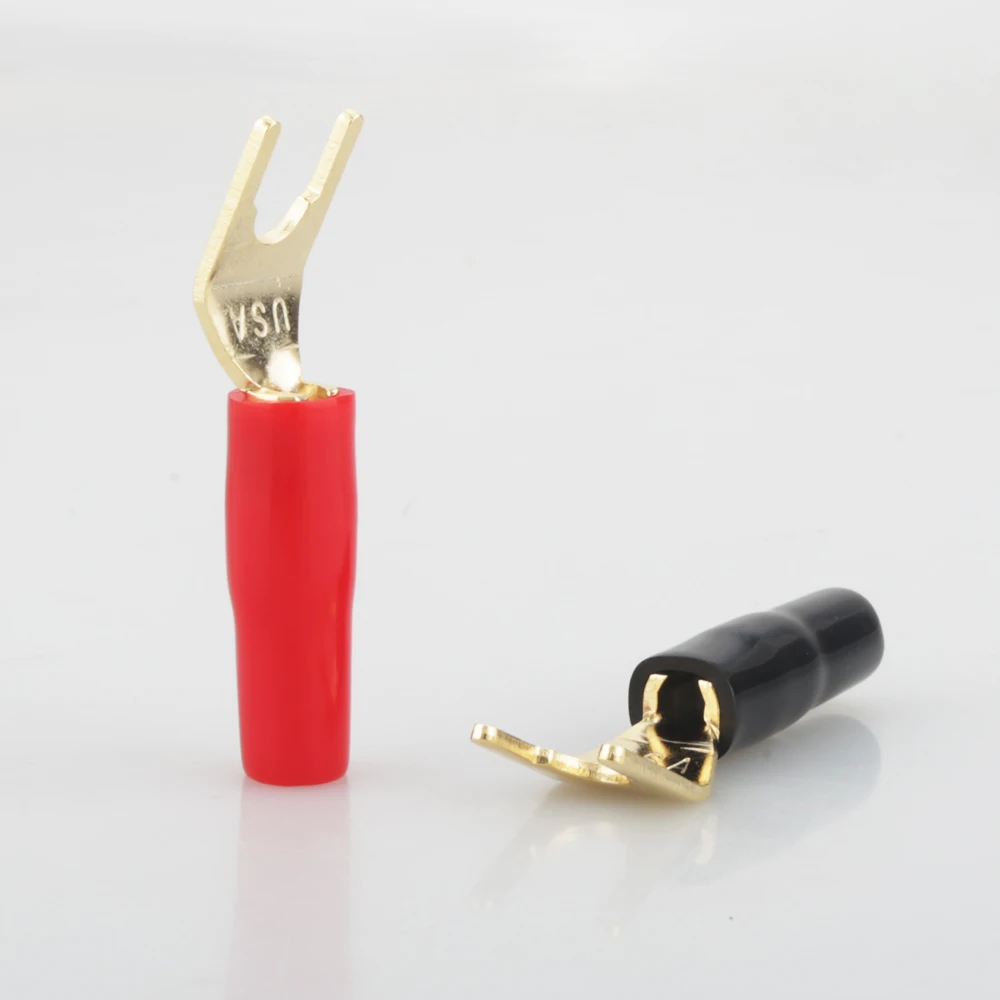 12 шт. высококачественный позолоченный штекер для динамика|speaker cable plug|plug speakerplug gold