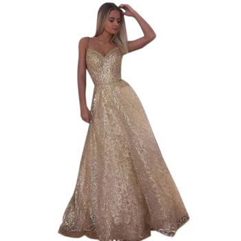 

New Spring and Summer Women's Dress Sexy Deep V Sling Roadside Dress