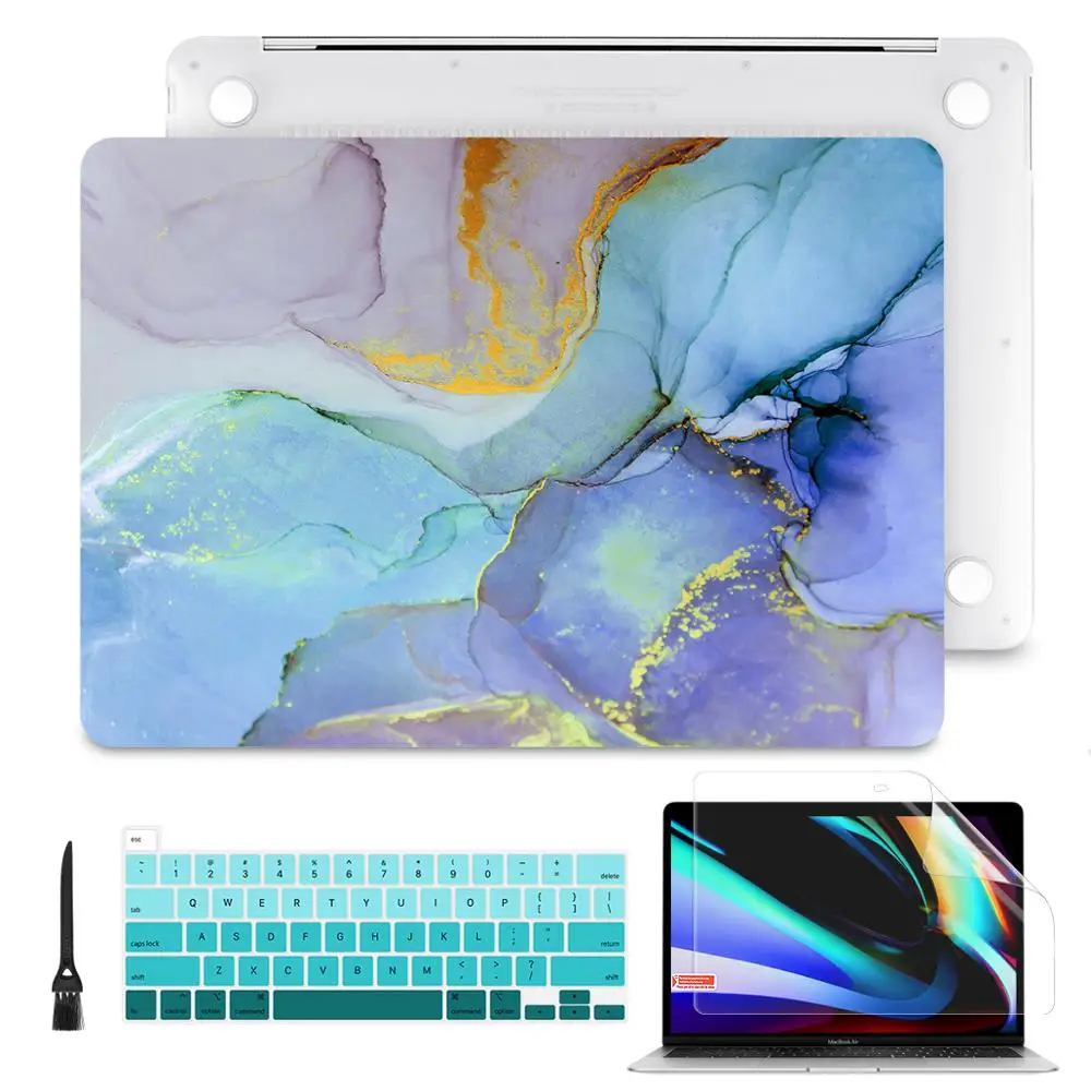 Чехол с мраморным рисунком для Macbook Air Retina 11 12 13 3 15 4 Pro 16 2019 2020 A2179 A2141 A1932|Сумки и