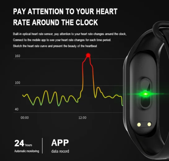 Smart Wristband fitness Blood Pressure Heart Rate Monitor Waterproof Heart rate sports waterproof bracelet Smart Wristband