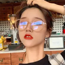 Оптические прозрачные очки, женские очки для близорукости, оправа для очков, металлические очки, прозрачные линзы, женские очки, прозрачные очки