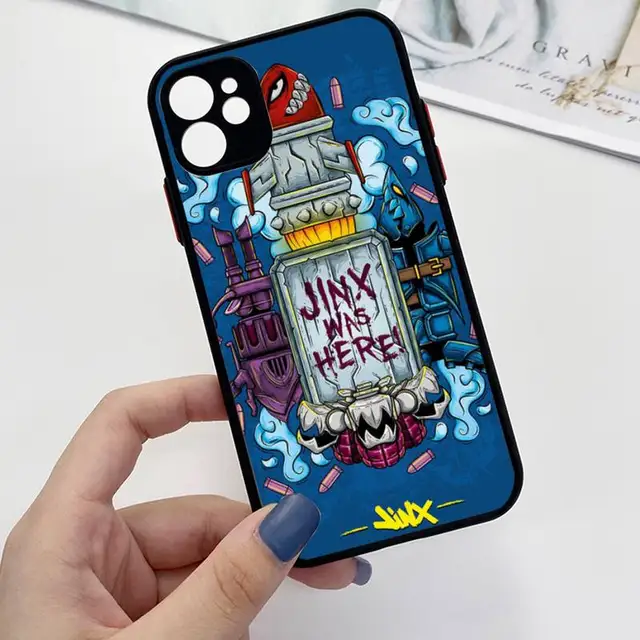 Arcane jinx Phone Case For iPhone 13 12 11 Mini Pro XR XS Max 7 8 Plus X Matte transparent Back Cover a7