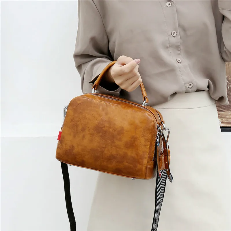 

Bags for Women 2019 New Handmade Fashion Handbag Boston Bag Ladies Messenger Bag Sac A Main Femme Bolsos Mujer De Marca Famosa