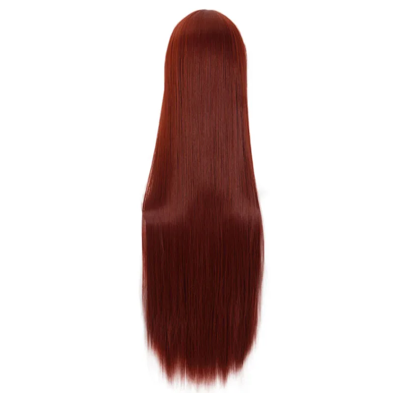 Аниме Steins Gate Makise Kurisu длинный прямой парик косплей костюм термостойкие синтетические волосы женские парики