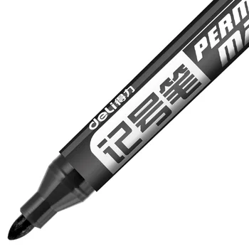 

Deli Stall Supply of Goods Marking Pen Graffiti Oily Marker Pen Not Easy to Wipe Black and White with Pattern Mark Pen Office St