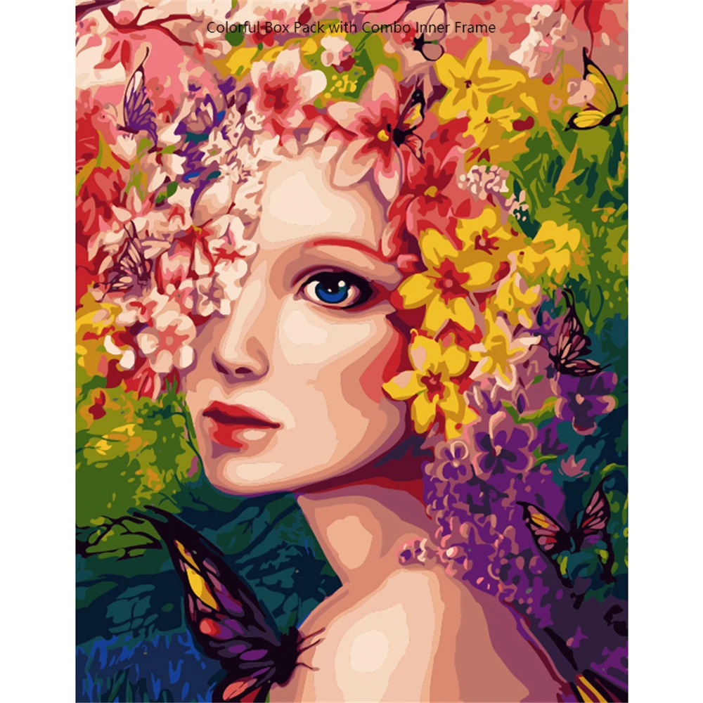 

CHIFEIYANG Painting By Numbers DIY Painting Set For Quarantine Life's Pressure-Remover DIY Oil Painting With Frame