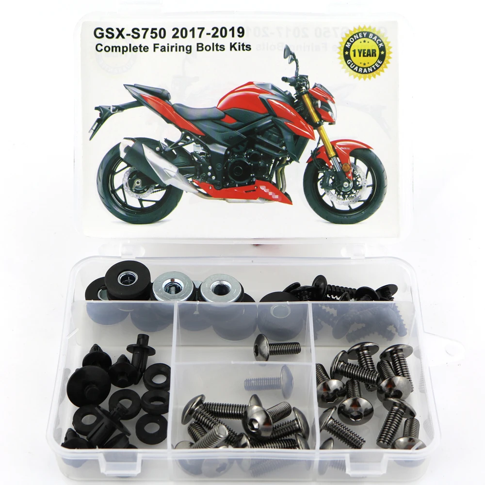 Titanium Для Suzuki GSX-S 750 GSX750S мотоцикл Полный Обтекатель Болты комплект сталь скорость гайки покрытия винтовые зажимы - Цвет: Titanium