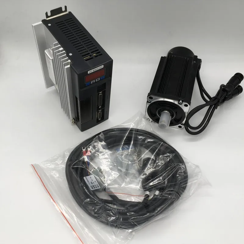 400W NEMA24 Servo Motor Drive Kit 60mm flange 1.27NM 220V AC3000R/Min