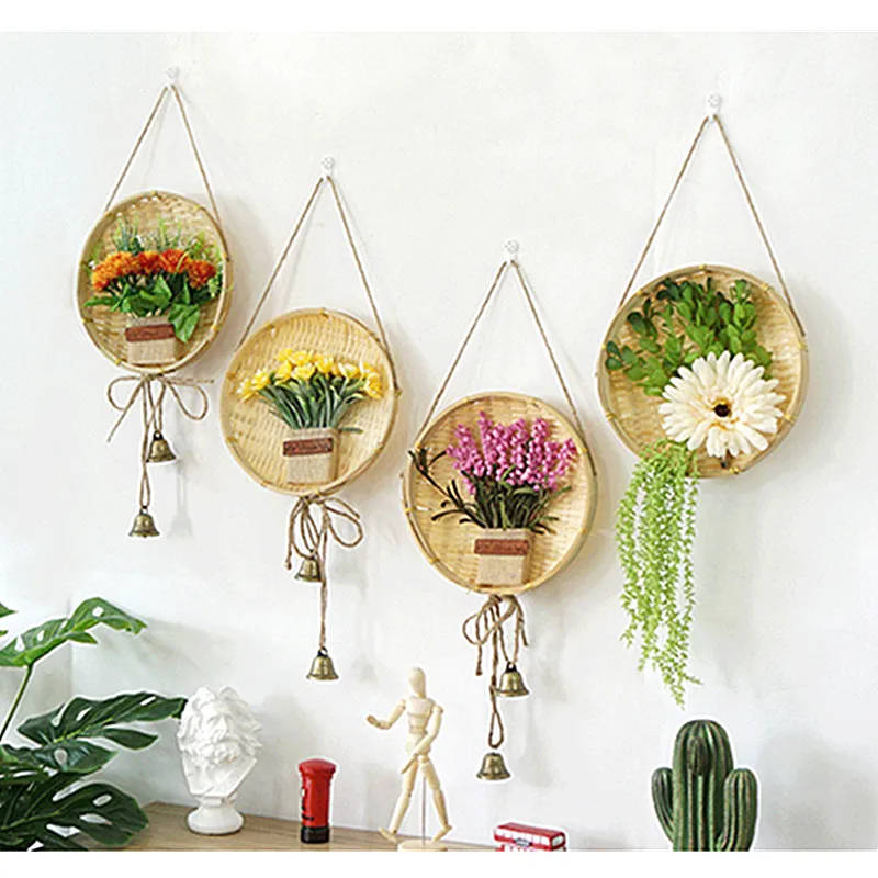 Chinese Creative Characteristics Bamboo Plant Pendants Hanging Home Shop Wall Decorations Corridor Classroom Ornaments M3177