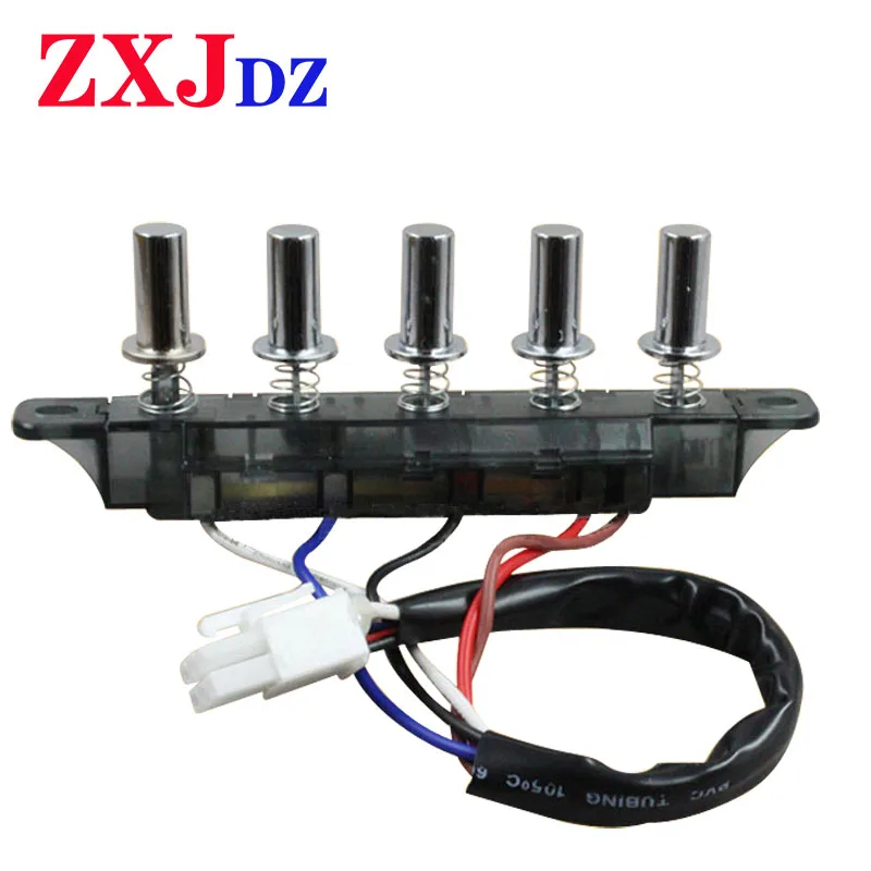 Interruptor de botón universal, Campana Extractora, 5, interruptor de accesorios, controlador de panel de placa de control