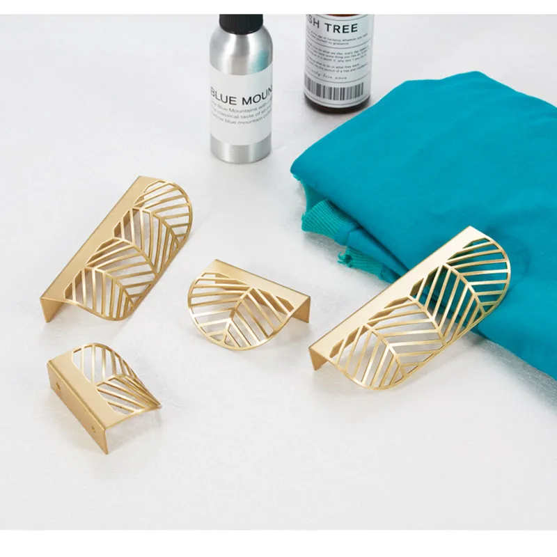 Золотые латунные ручки для кухонного шкафа скандинавские выдвижных ящиков в