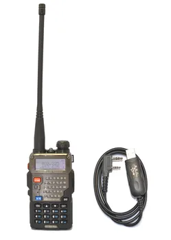 

BAOFENG Walkie Talkie UV-5RE+PLUS VHF/UHF Dual Band Radio + Program cable+CD /Handy Hunting Radio Receiver With Headfone