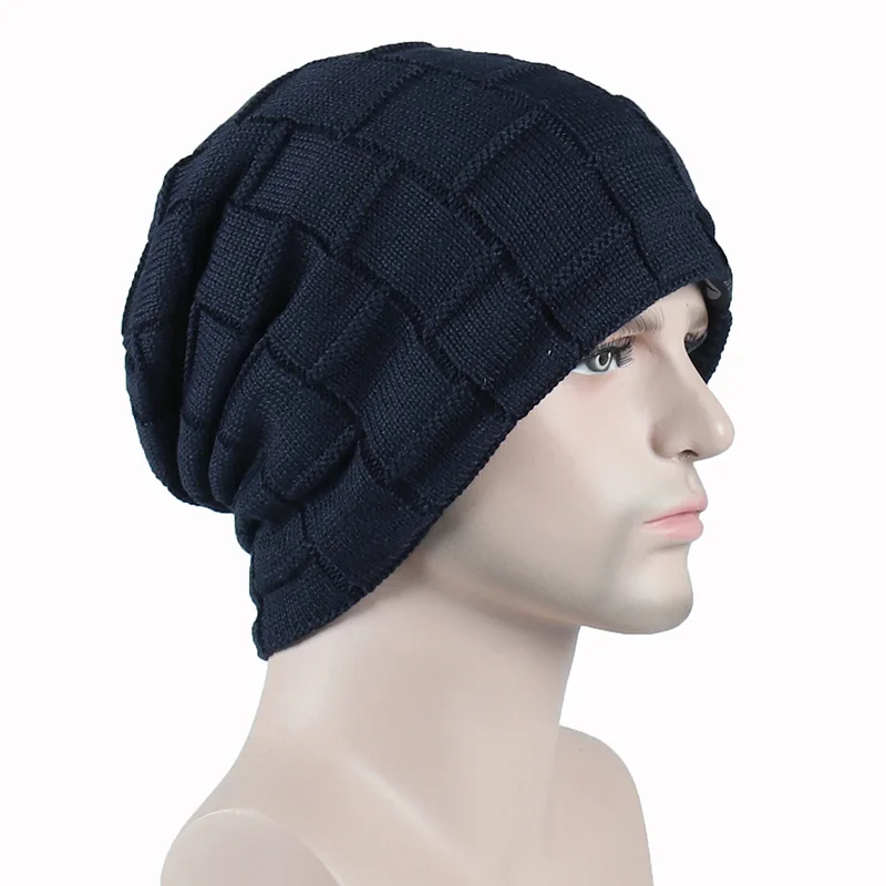 NDUCJSI уличные теплые утолщенные плюс бархатные Skullies меховые шерстяные лыжные шапочки капот зимние Skullies вязаные шапки Мужские Женские шапки со звездами