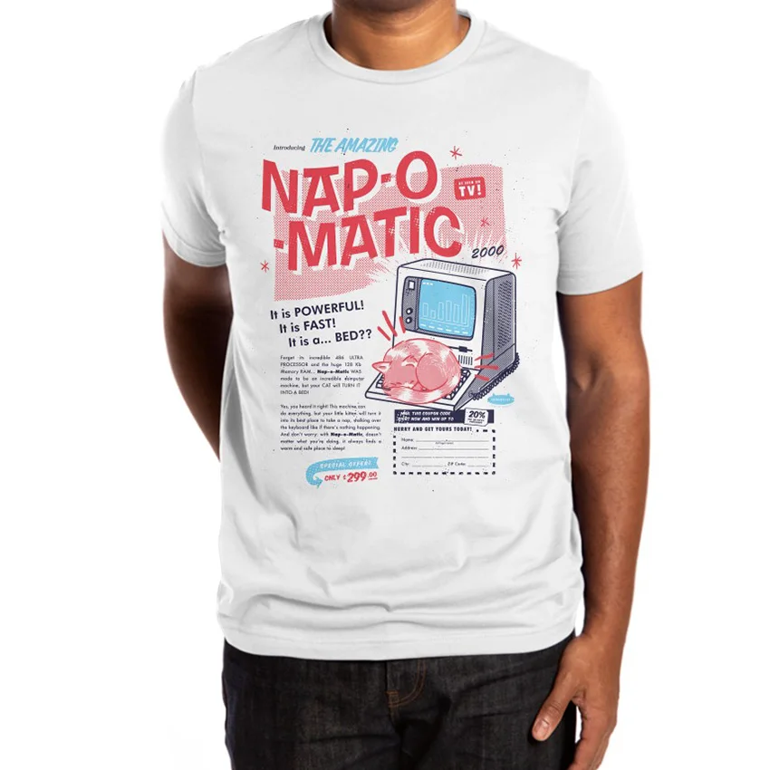 Ворс-o-Matic =.= футболка кошка Животные Природа Ретро винтажная пародия смешная