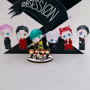 

KPOP Star 8th Anniversary We Are One Obsession Set Enamel Pins Badge Accessories Gift for Fans Brooch Merch