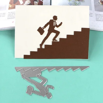 DF Office worker Stairs hard Dies for DIY Scrapbooking/photo album Decorative Embossing DIY Paper Cards