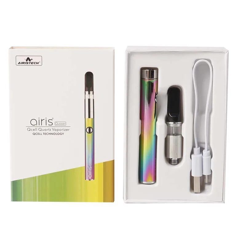 

AIRISTECH airis Quaser Wax Vaporizer Quartz Coil Dab Vape Pen Kit with Window Atomizer Temperature Control E-cigarette Kit