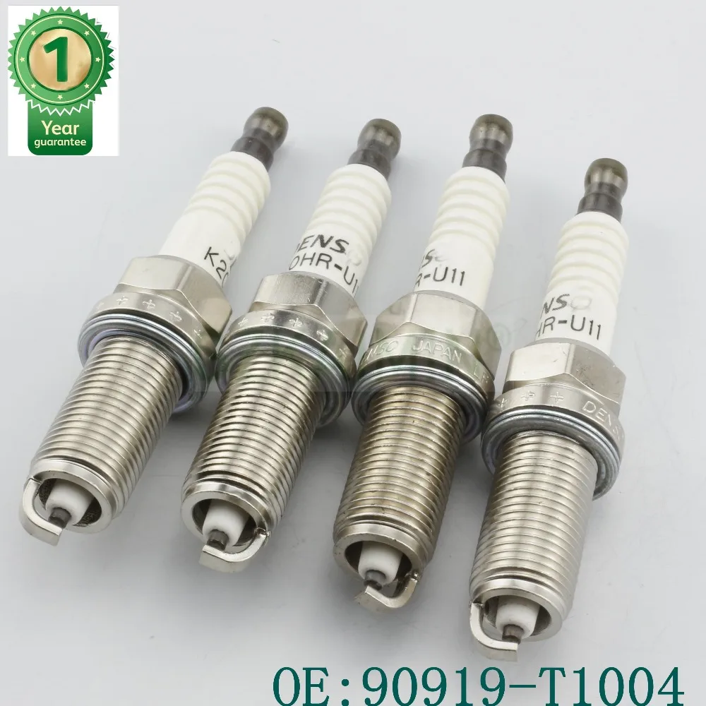 4 шт. свечи зажигания OEM 90919-T1004 K20HR-U11 для Toyota 4runner Tacoma Tundra 4.0L V6