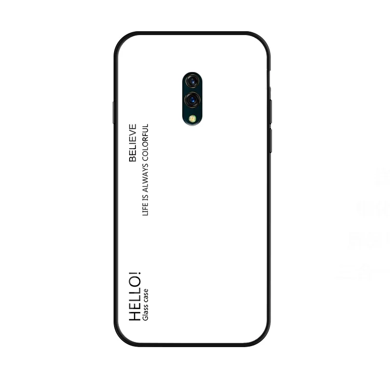 Белый Для Oppo Realme X задняя крышка для телефона 6," Модный плавный Сменный стеклянный чехол для телефона для Oppo K3 силиконовый бампер с полной защитой - Цвет: Белый