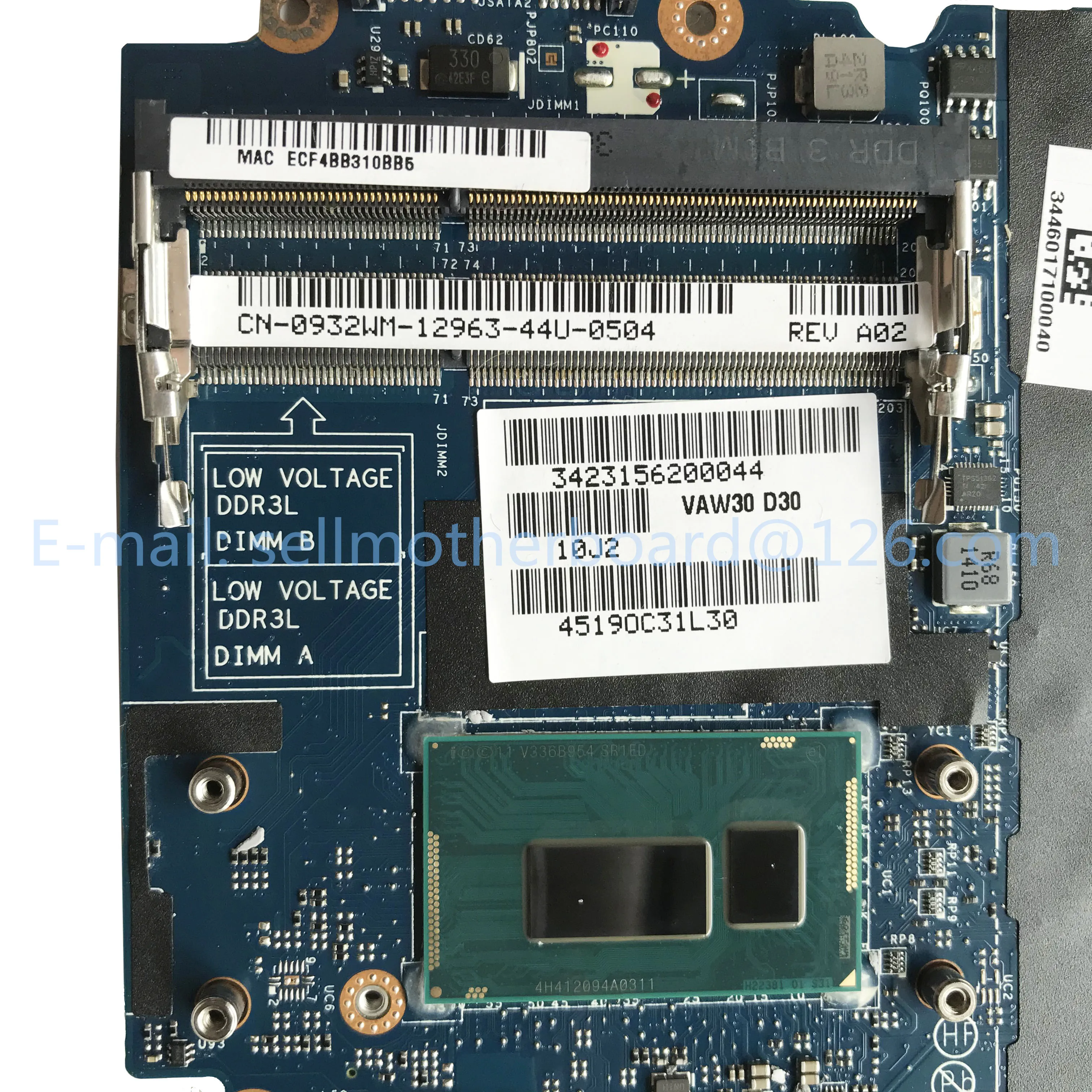 Для DELL E5440 Материнская плата ноутбука VAW30 LA-9832P с SR1ED i5-4300u CN-0932WM 0932WM N14M-GE-S-A2 мб тестирование Быстрая