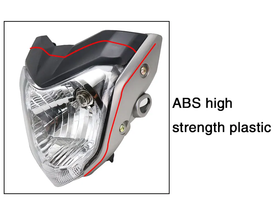 ZSDTRP, 4 цвета, 12 В, мотоциклетный головной светильник, налобный фонарь, чехол с лампой для Yamaha FZ 16, гоночный двигатель