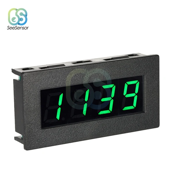 Green 0,56 дюймов 4 цифровой светодиодный Тахометр Датчик скорости оборотов 5-9999 об/мин DC 8-15 в синий/зеленый/красный - Цвет: Green