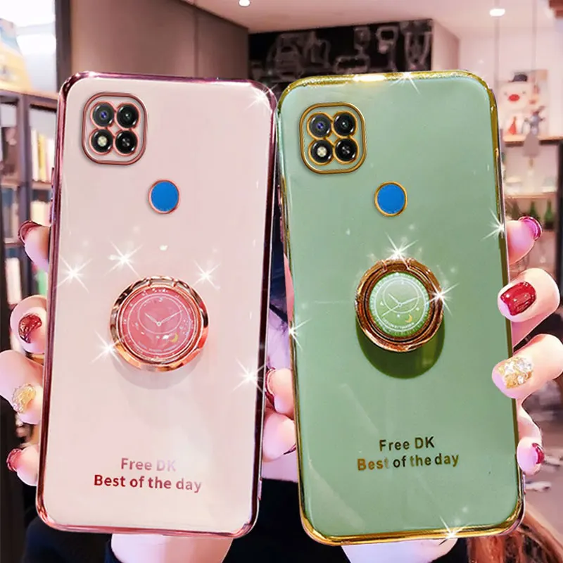 

Чехол-держатель для Xiaomi Redmi 9c, мягкий силиконовый чехол-подставка для Xiaomi redmi9c, чехлы для телефонов redmi 9c, противоударные чехлы