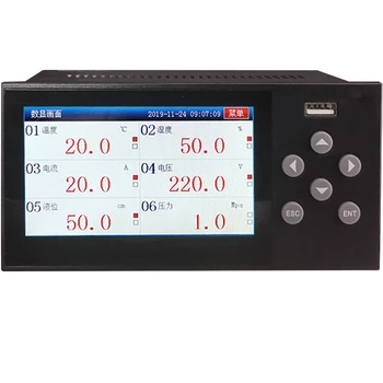 Online Paperless Recorder Industrial-grade Multi-channel, Pressure Current Voltage Temperature Humidity Curve Inspection Instrument