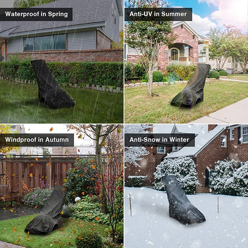 1Pc Outdoor Garden Oxford Cloth Mower Waterproof Sun Proof Dustproof Windproof Snow Proof Universal Dimensions Protective Cover