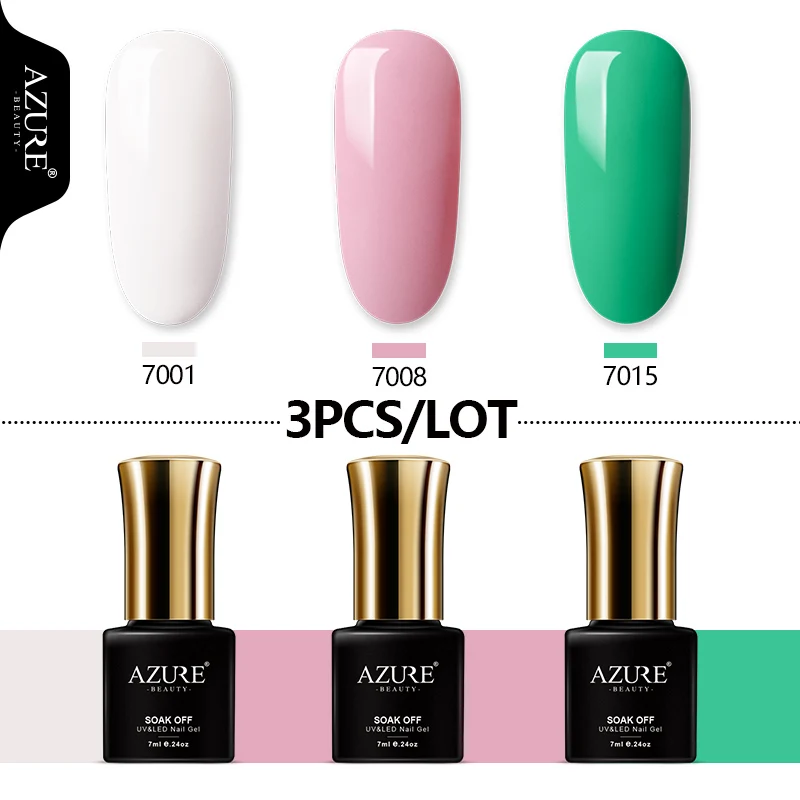 9 AZURE BEAUTY Гель-лак для ногтей Гель-лак UV Led Soak Off 4 шт./лот Гибридный лак комплект гель-лака Vogue лазурный гель лак-эмаль для ногтей - Цвет: 9