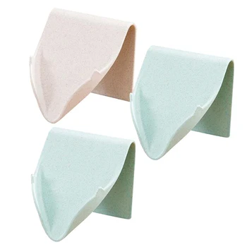 

Bathroom Wall-mounted Soap Storage Rack Soap Drain Dishes Self Adhesive 3Pcs/Set Wall-mounted Soap Storage Rack 2020 New