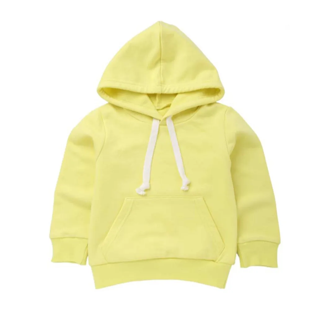 Winter Hoodies Sweatshirts Kids Winter Autumn Coat Long Sleeve Solid Pocket Pullover Hooded Outfits Tops Clothes Y94