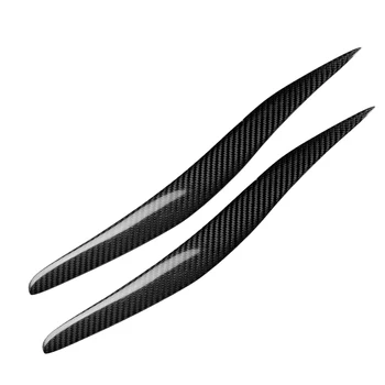 

2x Carbon Fiber Headlight Eyebrow Cover Trim Decor For Lexus IS250 IS300 06-12