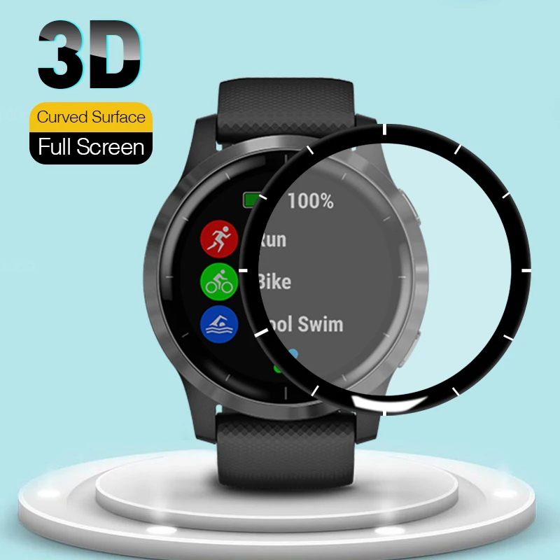 3D Curved Film For Garmin Venu 2S Vivoactive 4S Soft Full