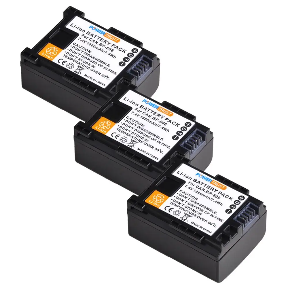 Battery Pack BM BP-727 Battery For Canon Vixia HFR40 HFR42 HFR400